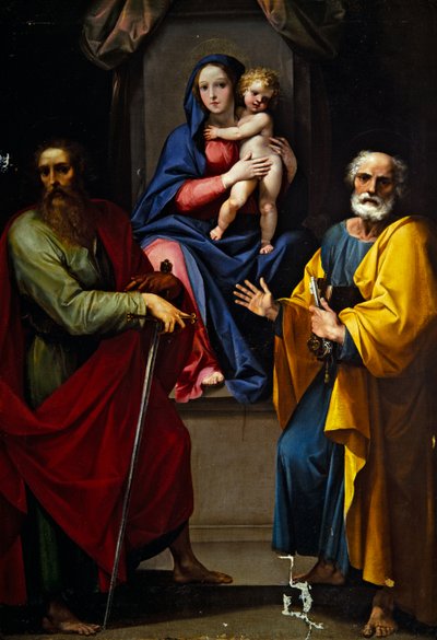 Madonna con Bambino con San Paolo e San Pietro da Giuseppe (1568 1640) Cesari