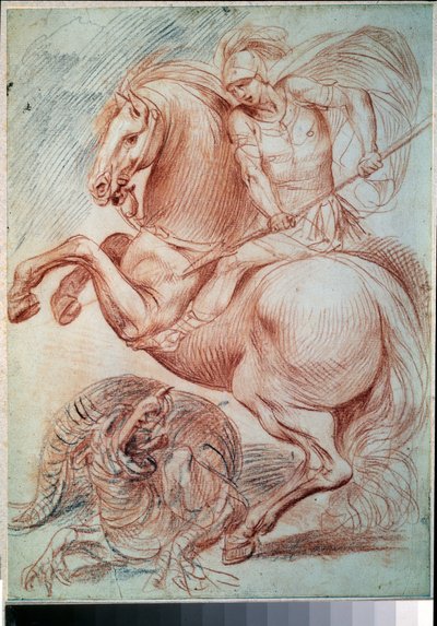 San Giorgio che uccide il drago da Giuseppe Cesari