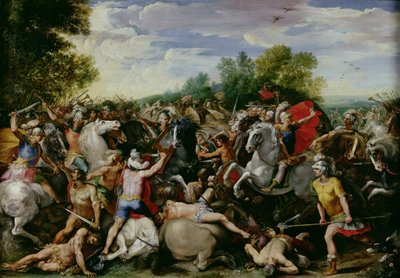 La vittoria di Tullio Ostilio (672-640 a.C.) sulle forze di Veio e Fidene da Giuseppe (1568 1640) Cesari