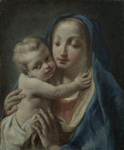 Vergine e Bambino, c.1750-60 da Giuseppe Angeli