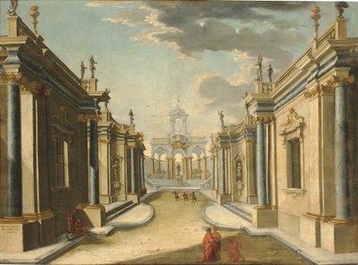 Fantasia architettonica con le figlie di Minia dalle "Metamorfosi" di Ovidio da Giuseppe Antonio Landi