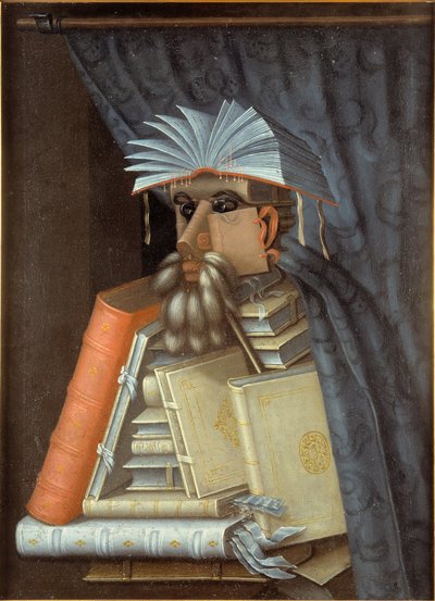 Ritratto di un bibliotecario da Giuseppe Arcimboldo