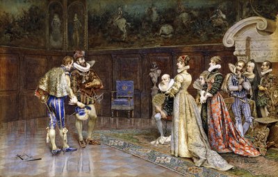 Una Presentazione di Enrico IV di Francia alla Corte di Margherita di Valois da Giuseppe Aureli