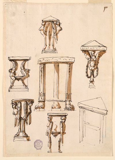 Tavoli da console da Giuseppe Barberi