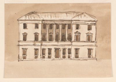 Elevazione di una residenza cittadina da Giuseppe Barberi