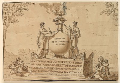 Monumento sepolcrale per Carlo Fontana da Giuseppe Barberi