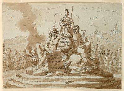 Monumento sepolcrale per la poetessa Maria Maddalena Morelli da Giuseppe Barberi