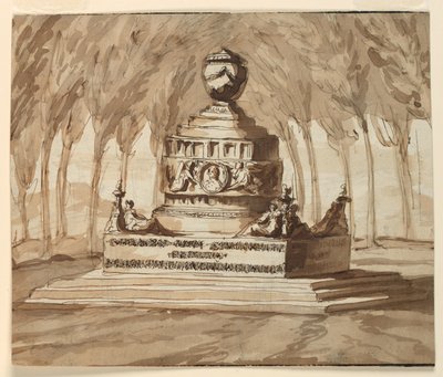 Monumento sepolcrale per il poeta Pietro Chiari da Giuseppe Barberi