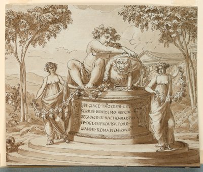 Monumento sepolcrale per il poeta Tagerini da Giuseppe Barberi