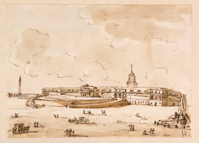 Piazza con un Palazzo da Giuseppe Barberi