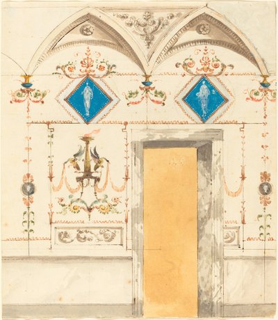Decorazione Murale Pompeiana da Giuseppe Bernardino Bison