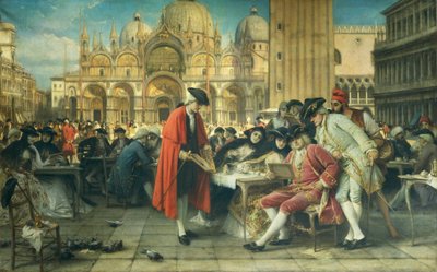 Il pittore Francesco Guardi, rivale di Canaletto, vende i suoi quadri da Giuseppe Bertini