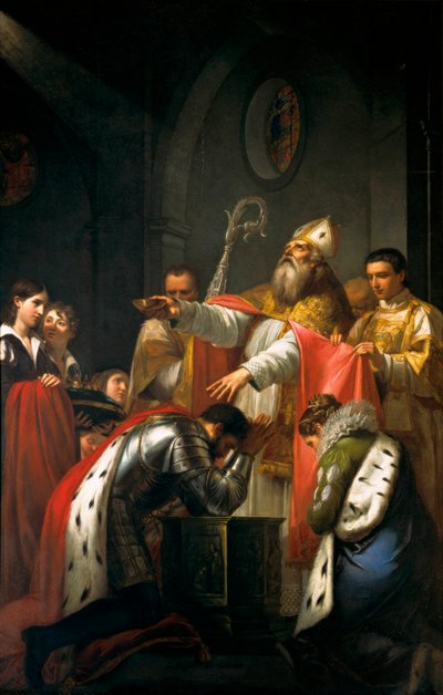 Il Battesimo di Clodoveo I da Giuseppe Bezzuoli