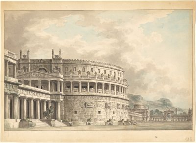 Fantasia architettonica di un magnifico antico mausoleo da Giuseppe Borsato