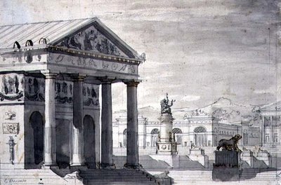 Scenografia neoclassica, c.1825 da Giuseppe Borsato