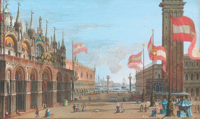 Veduta di Piazza San Marco, Venezia, con il Palazzo Ducale e il Campanile da Giuseppe Borsato