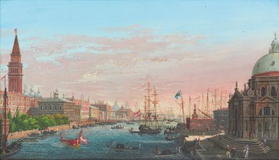 Veduta del Canal Grande, Venezia, con il Palazzo Ducale e la Salute da Giuseppe Borsato