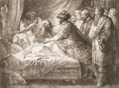 Allegoria della Pittura La Morte di Leonardo da Vinci da Giuseppe Cades