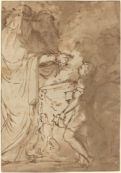 Sacrificio (recto) da Giuseppe Cades