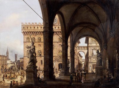 Firenze, Piazza della Signoria da Giuseppe Canella