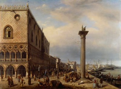 Riva degli Schiavoni a Venezia da Giuseppe Canella