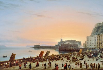Tramonto sul lungomare napoletano da Giuseppe Canella