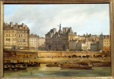 Il municipio e la Place de Grève visti dall
