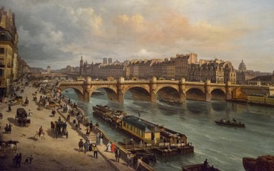 Le Pont-Neuf e la Cité Parigi da Giuseppe Canella the Elder