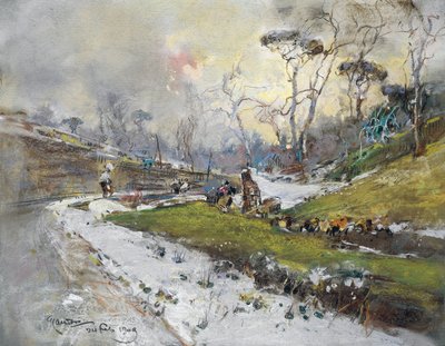 Paesaggio con strada da Giuseppe Casciaro