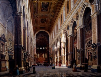 Interno del Duomo di Napoli da Giuseppe Castiglione