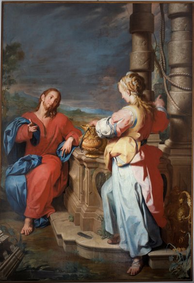 Gesù e il Samaritano, c.1722 da Giuseppe Castiglione