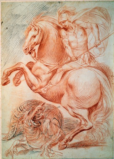 San Giorgio e il drago, XVII secolo da Giuseppe Cesari