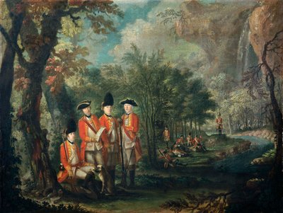 Il 25º Reggimento di Fanteria a Minorca, c.1771 da Giuseppe Chiesa
