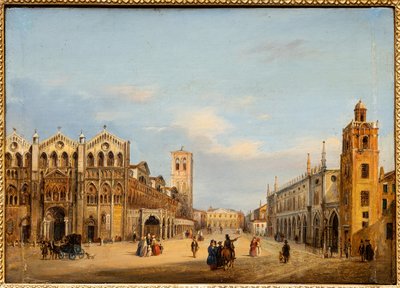Piazza Trento e Trieste a Ferrara da Giuseppe Chittò Barucchi