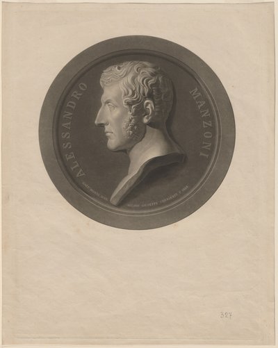 Alessandro Manzoni da Giuseppe Cornienti, after Gaetano Monti