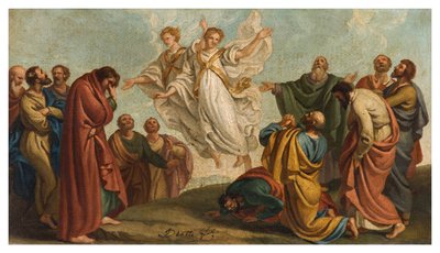 Giuseppe Diotti, Schizzo, Apparizione degli Angeli agli Apostoli dopo l