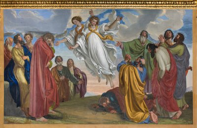 Presbiterio, Giueppe Diotti, Apparizione degli Angeli dopo l