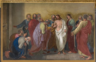 Presbiterio, Giuseppe Diotti, Incredulità di San Tommaso 1832 da Giuseppe Diotti
