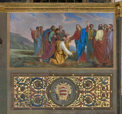 Presbiterio, Giueppe Diotti, Consegna delle chiavi a Pietro 1834 da Giuseppe Diotti