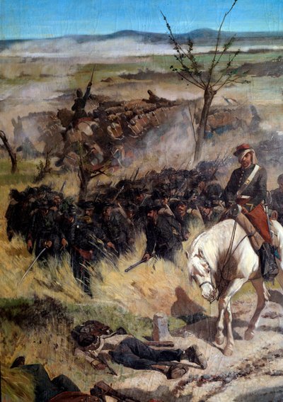 Campo italiano, (dettaglio) da Giuseppe Fattori