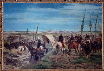 Campo militare italiano nella battaglia di Magenta nel 1859 da Giuseppe Fattori