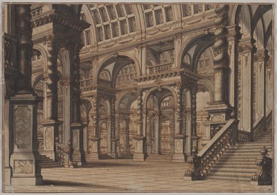 Sala Monumentale con Scala da Giuseppe Galli Bibiena