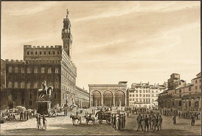Piazza Signoria da Giuseppe Gherardi