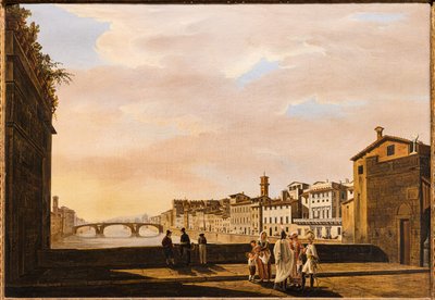 Veduta dal Ponte Vecchio da Giuseppe Gherardi