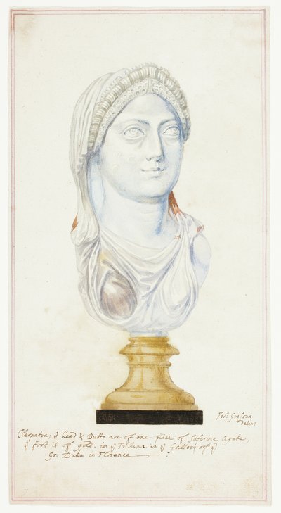 Testa di Cleopatra in agata da Giuseppe Grisoni
