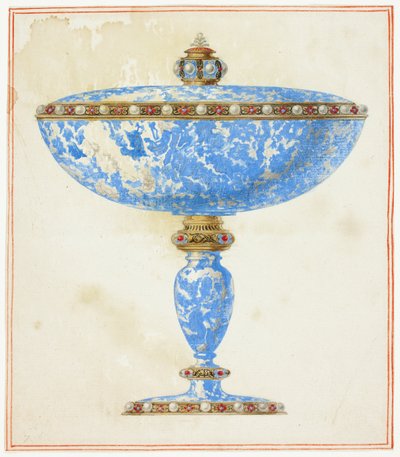 Piatto rivestito di lapis su supporto da Giuseppe Grisoni