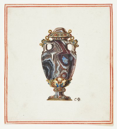 Vaso in porfido da Giuseppe Grisoni