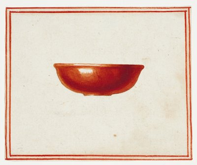 Piattino rosso da Giuseppe Grisoni