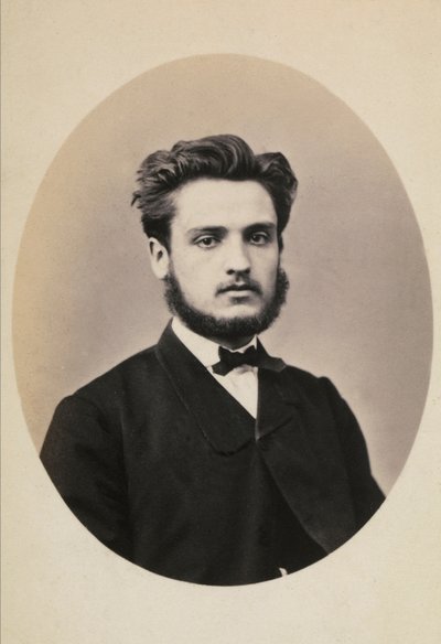 Ritratto del fotografo francese Gustave Eugene Chauffourier da Giuseppe Incorpora