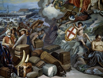 Commercio ligure, dipinto di Giuseppe Isola (1808-1893), Italia da Giuseppe Isola